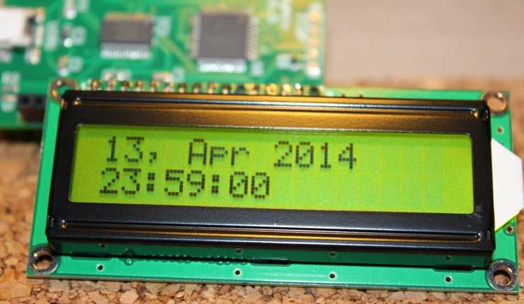 lcd screen on a microcontroller